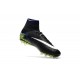 Nike HyperVenom Phantom II FG Football Crampons Noir Blanc Volt Bleu