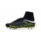 Nike HyperVenom Phantom II FG Football Crampons Noir Blanc Volt Bleu