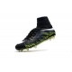 Nike HyperVenom Phantom II FG Football Crampons Noir Blanc Volt Bleu