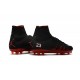 Nouveau Crampons Nike HyperVenom Phantom II FG Football Jordan Noir Rouge Blanc