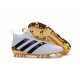 Nouveau Chaussures de Football Adidas Ace16+ Purecontrol FG/AG Blanc Or Noir