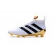 Nouveau Chaussures de Football Adidas Ace16+ Purecontrol FG/AG Blanc Or Noir