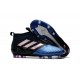 Adidas Ace17+ Purecontrol FG Chaussures de Football Bleu Noir Blanc