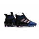 Adidas Ace17+ Purecontrol FG Chaussures de Football Bleu Noir Blanc