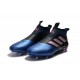 Adidas Ace17+ Purecontrol FG Chaussures de Football Bleu Noir Blanc