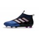 Adidas Ace17+ Purecontrol FG Chaussures de Football Bleu Noir Blanc