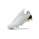 Crampons de Foot adidas Copa 17.1 FG Cuir Blanc Or