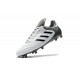 Crampons de Foot adidas Copa 17.1 FG Cuir Blanc Gris