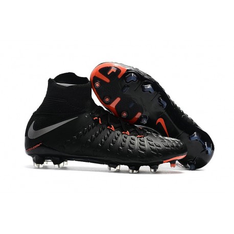 Nike Chaussures De Football Hypervenom Phantom 3 Dynamic Fit Fg Noir Argent