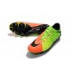 Chaussure de football Hommes 2017 Nike Hypervenom Phantom III FG Vert Orange