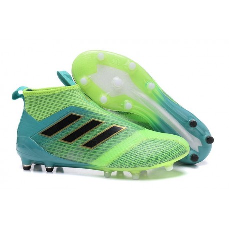 Adidas Nouveau Crampon Foot Ace17+ Purecontrol FG Vert Bleu