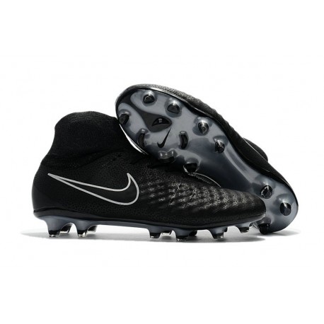 Chaussures de football pour Hommes Nike Magista Obra II FG Noir Argent