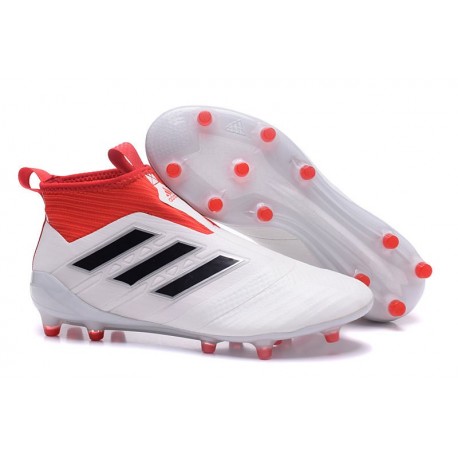 Adidas Nouveau Crampon Foot Ace17+ Purecontrol FG Blanc Noir Rouge