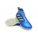 Adidas Nouveau Crampon Foot Ace17+ Purecontrol FG Bleu Jaune