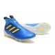 Adidas Nouveau Crampon Foot Ace17+ Purecontrol FG Bleu Jaune