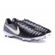 Nouvelle chaussure de foot Nike Tiempo Legend 7 FG Noire Blanc Or