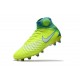 Chaussures de football pour Hommes Nike Magista Obra II FG Volt Bleu 