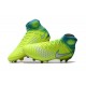 Chaussures de football pour Hommes Nike Magista Obra II FG Volt Bleu 