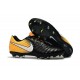 Nouvelle chaussure de foot Nike Tiempo Legend 7 FG Noir Jaune Blanc