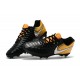 Nouvelle chaussure de foot Nike Tiempo Legend 7 FG Noir Jaune Blanc