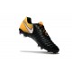 Nouvelle chaussure de foot Nike Tiempo Legend 7 FG Noir Jaune Blanc