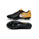 Nouvelle chaussure de foot Nike Tiempo Legend 7 FG Noir Jaune Blanc