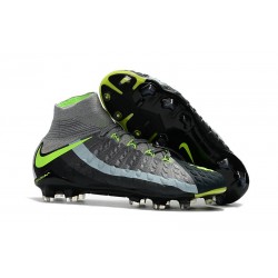 Crampon Foot Nouveaux Nike Air Max Hypervenom Phantom III DF FG ACC - Noir Gris Vert