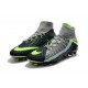 Crampon Foot Nouveaux Nike Air Max Hypervenom Phantom III DF FG ACC - Noir Gris Vert