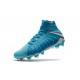 Crampon Foot Nouveaux Nike Hypervenom Phantom III DF FG ACC - Bleu Blanc