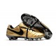 Nouvelle chaussure de foot Nike Tiempo Totti X Roma Or Noir