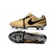 Nouvelle chaussure de foot Nike Tiempo Totti X Roma Or Noir