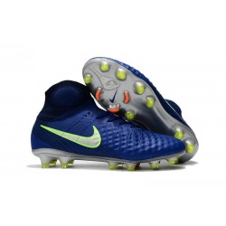 Nike Magista Obra 2 FG Nouveaux 2017 Crampons Foot Bleu Vert