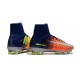 Crampons de Foot Nouveau 2017 Nike Mercurial Superfly 5 FG ACC Orange Vert Argent