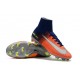 Crampons de Foot Nouveau 2017 Nike Mercurial Superfly 5 FG ACC Orange Vert Argent