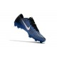 Nike Mercurial Vapor XI FG ACC Crampon Homme Bleu Blanc Noir