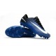 Nike Mercurial Vapor XI FG ACC Crampon Homme Bleu Blanc Noir