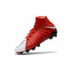 Nike Chaussures De Football Hypervenom Phantom 3 Dynamic Fit Fg Rouge Blanche