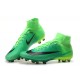 Crampons de Foot Nouveau 2017 Nike Mercurial Superfly 5 FG ACC Noir Vert