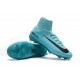 Crampons de Foot Nouveau 2017 Nike Mercurial Superfly 5 FG ACC Bleu Noir