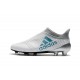 Nouvelle Crampons de Football adidas X 17+ Purespeed FG Blanc Bleu Gris