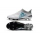 Nouvelle Crampons de Football adidas X 17+ Purespeed FG Blanc Bleu Gris