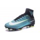 Crampons de Foot Nouveau 2017 Nike Mercurial Superfly 5 FG ACC Noir Blanc Bleu