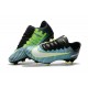 Nike Mercurial Vapor XI FG ACC Crampon Homme Bleu Noir Vert Blanc