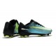 Nike Mercurial Vapor XI FG ACC Crampon Homme Bleu Noir Vert Blanc