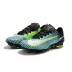 Nike Mercurial Vapor XI FG ACC Crampon Homme Bleu Noir Vert Blanc