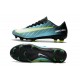 Nike Mercurial Vapor XI FG ACC Crampon Homme Bleu Noir Vert Blanc