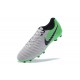 Nouvelle chaussure de foot Nike Tiempo Legend 7 FG Blanc Vert Noir