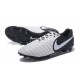 Nouvelle chaussure de foot Nike Tiempo Legend 7 FG Noir Blanc