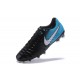 Nouvelle chaussure de foot Nike Tiempo Legend 7 FG Noir Blanc Bleu