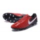 Nouvelle chaussure de foot Nike Tiempo Legend 7 FG Rouge Noir Blanc